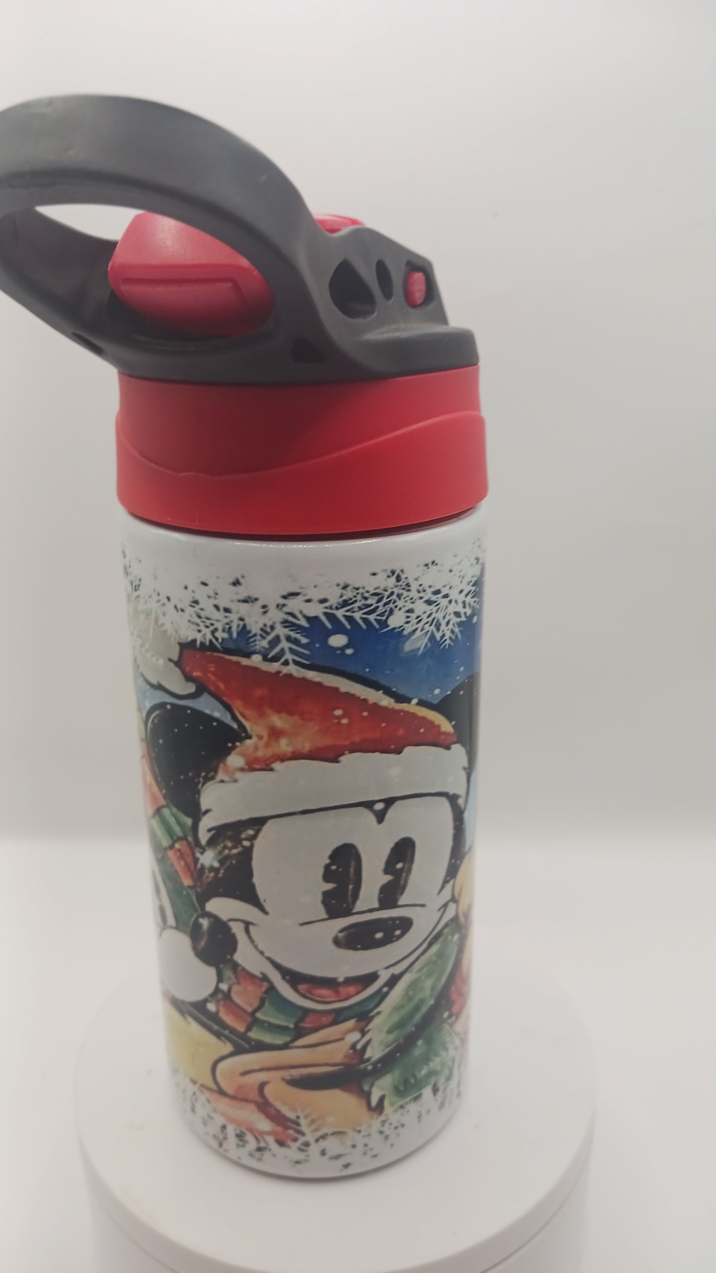 Mouse Christmas friends kids water bottle