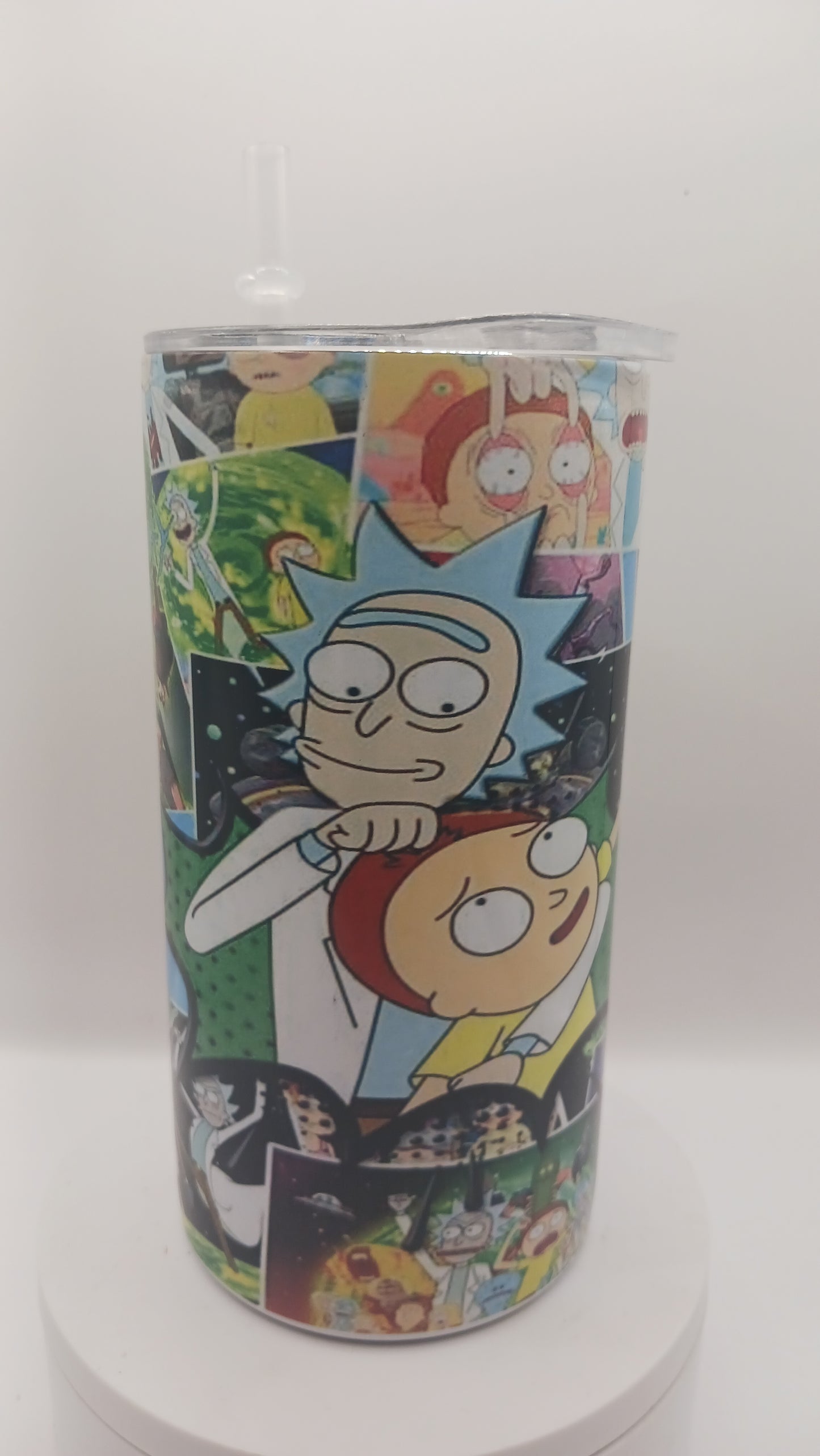 Morty cartoon 12 oz tumbler