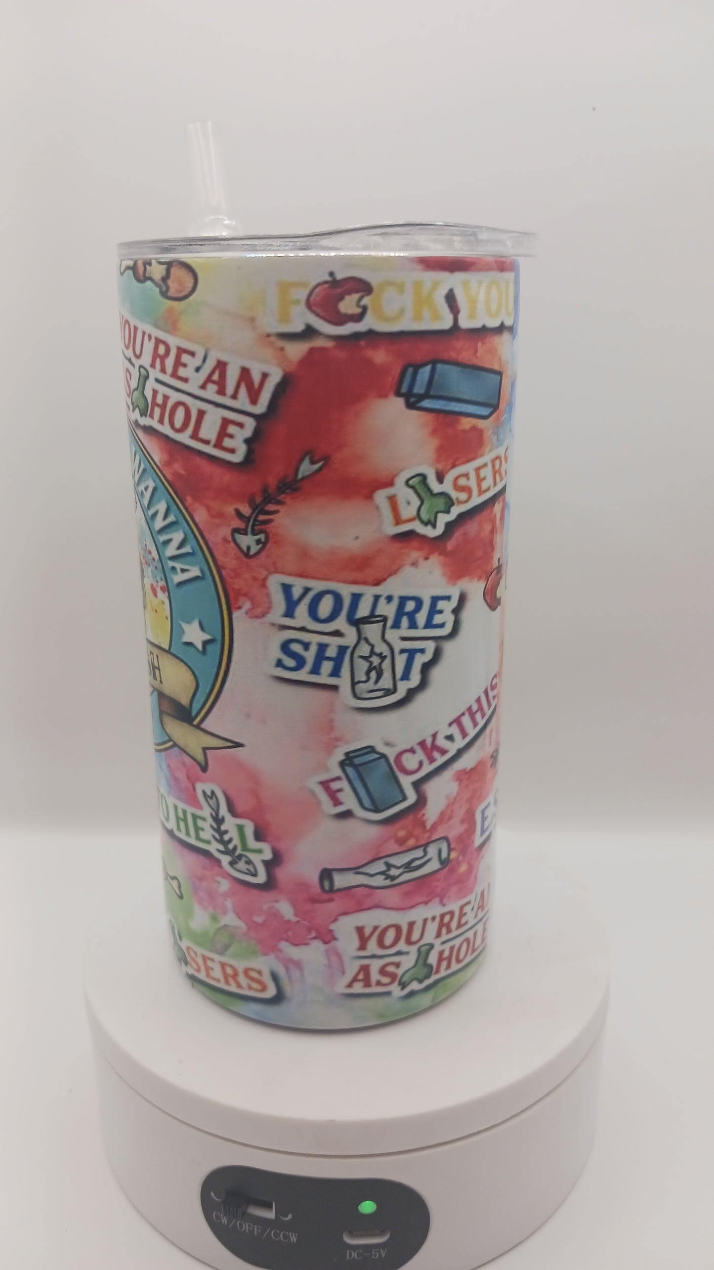 Talking trash 12 oz tumbler