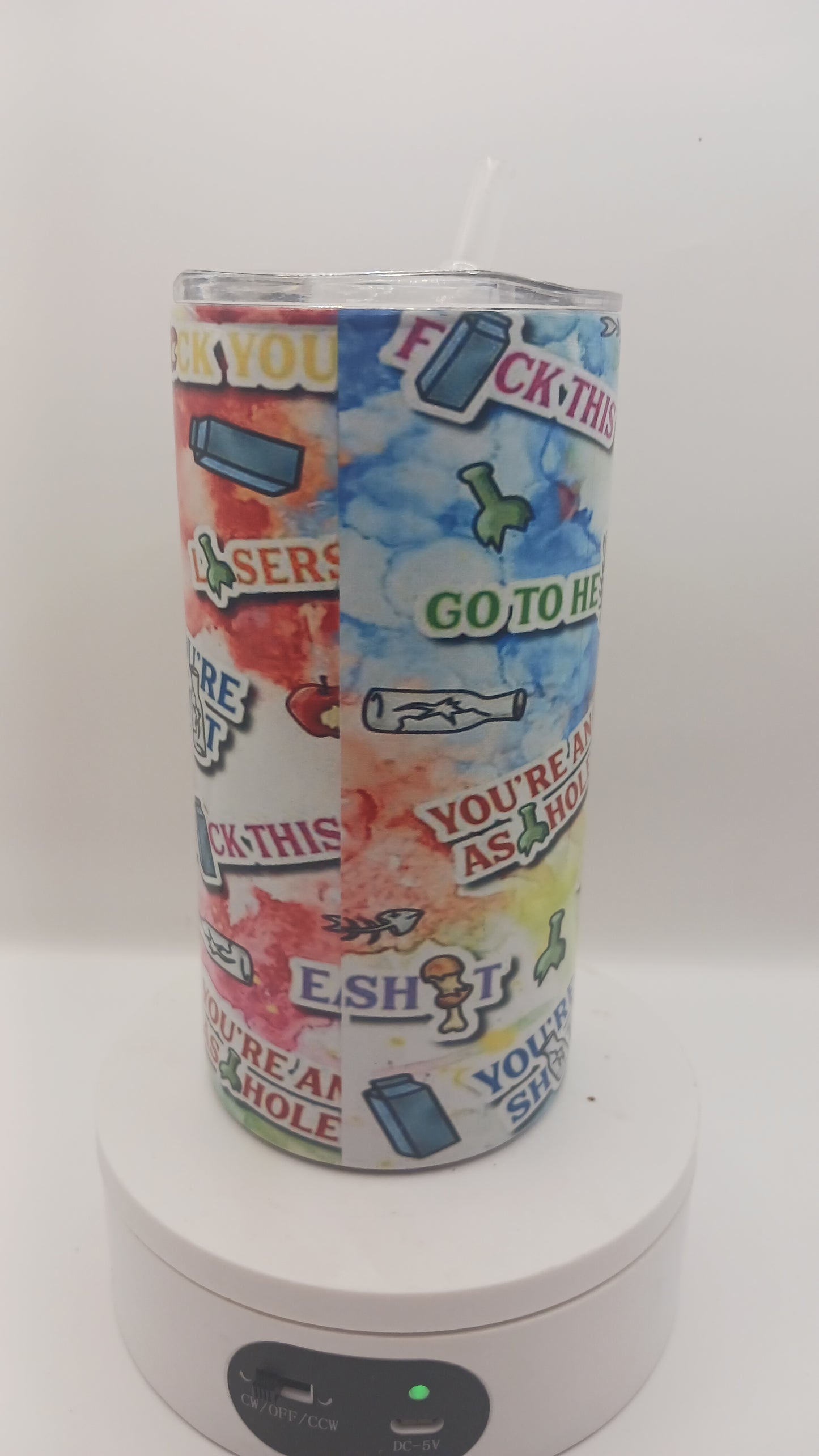 Talking trash 12 oz tumbler