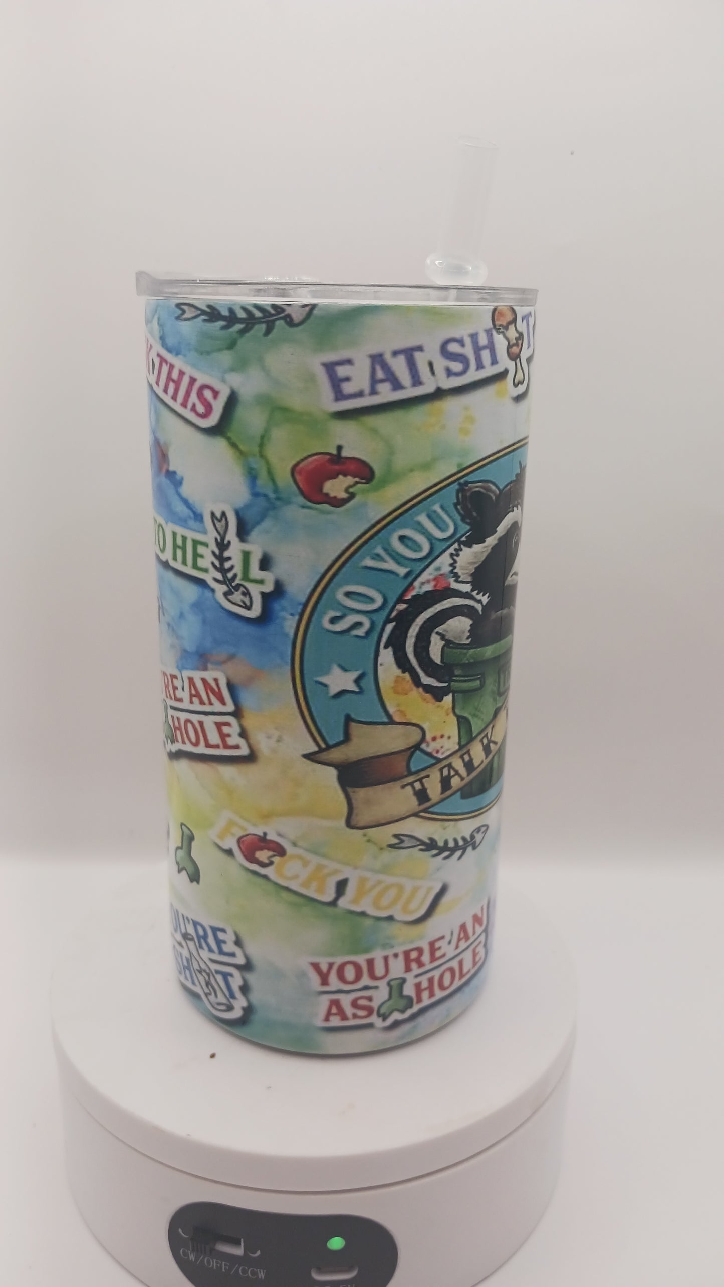 Talking trash 12 oz tumbler