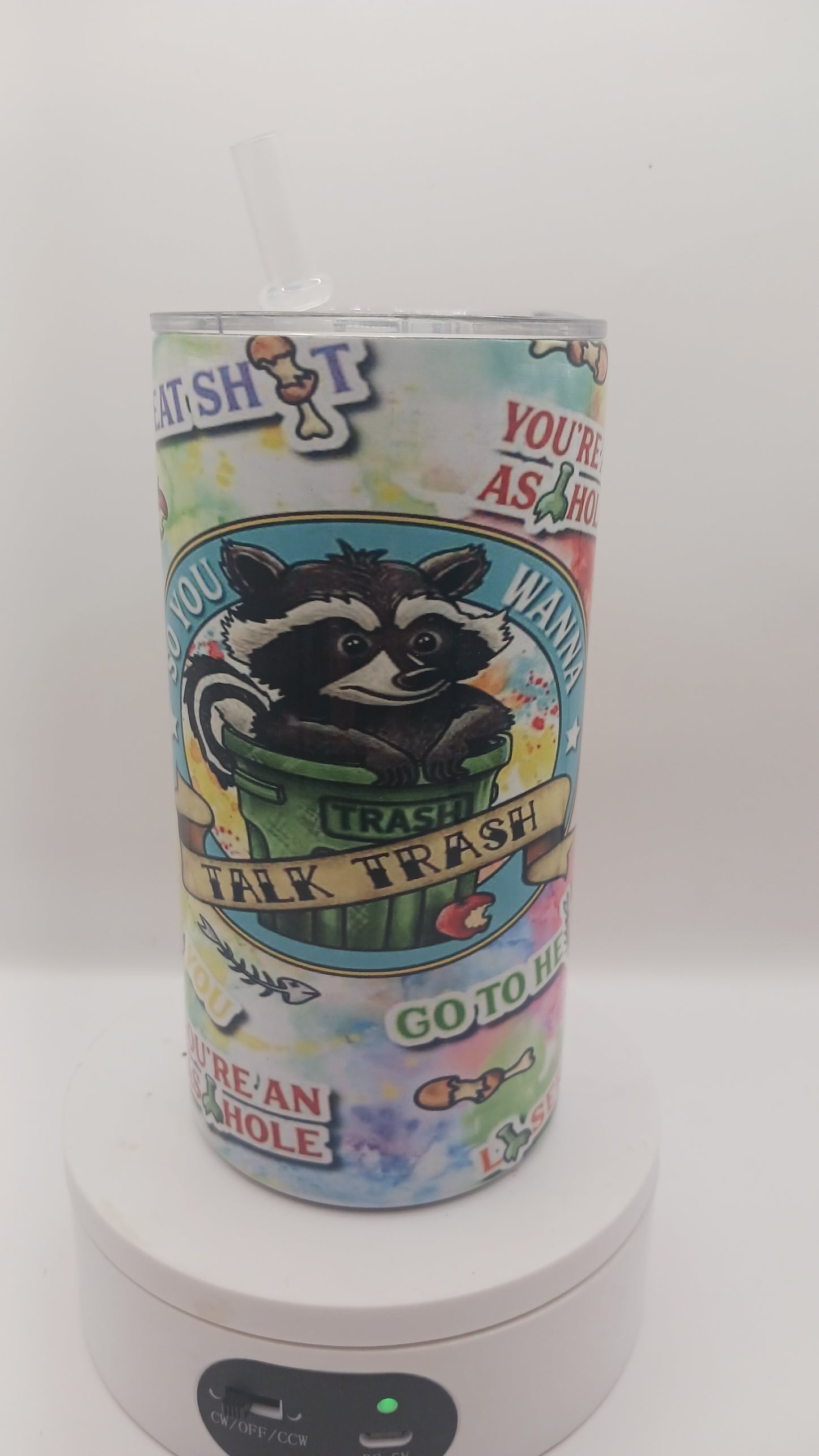 Talking trash 12 oz tumbler