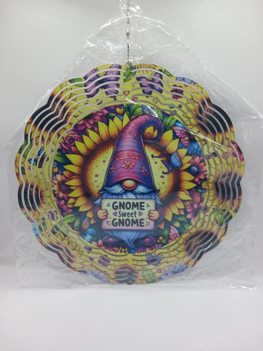 Gnome sweet gnome 10" wind spinner