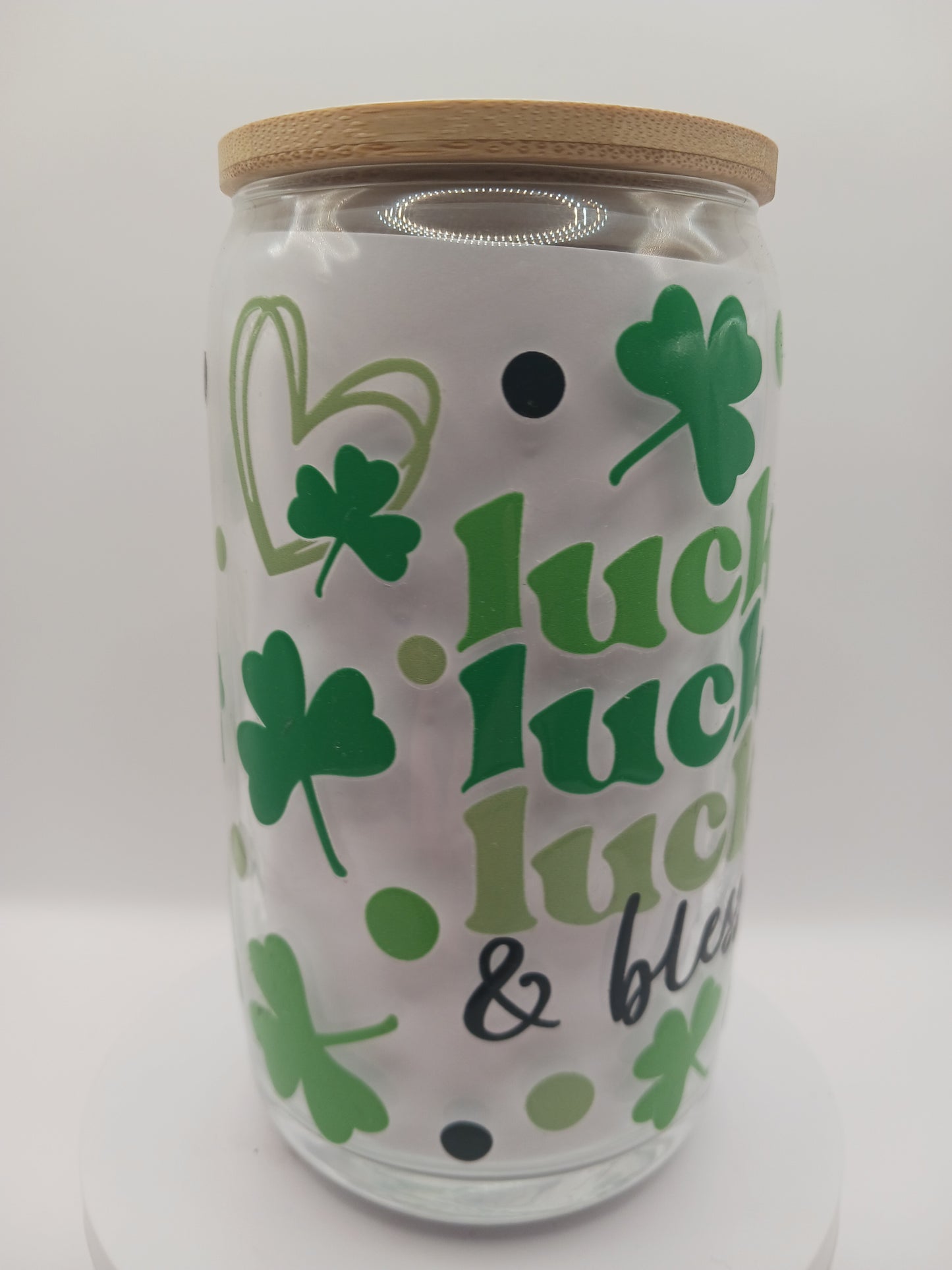 Lucky 16 Oz glass can