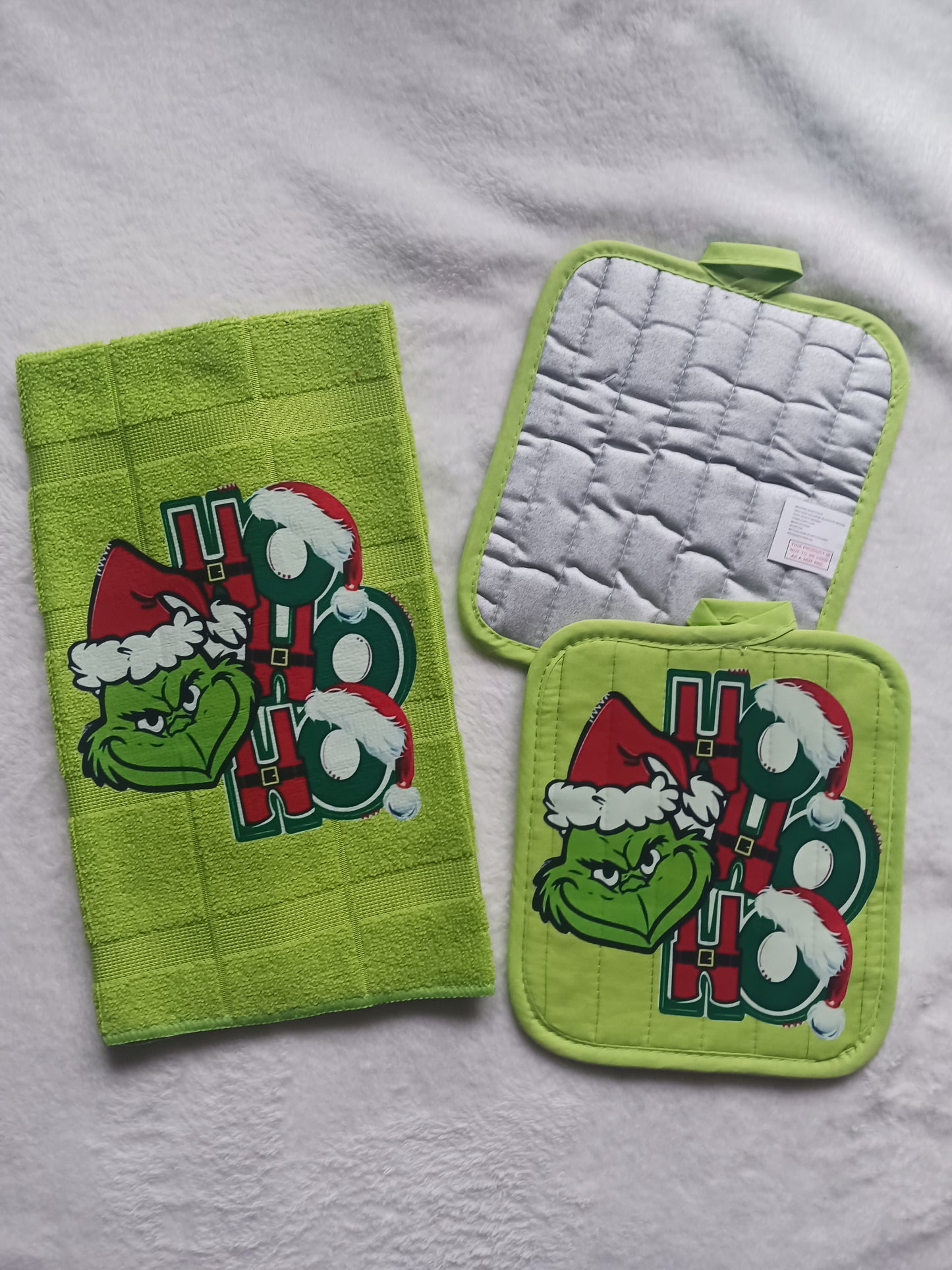 Kitchen towel and 2 pot holder Christmas sets