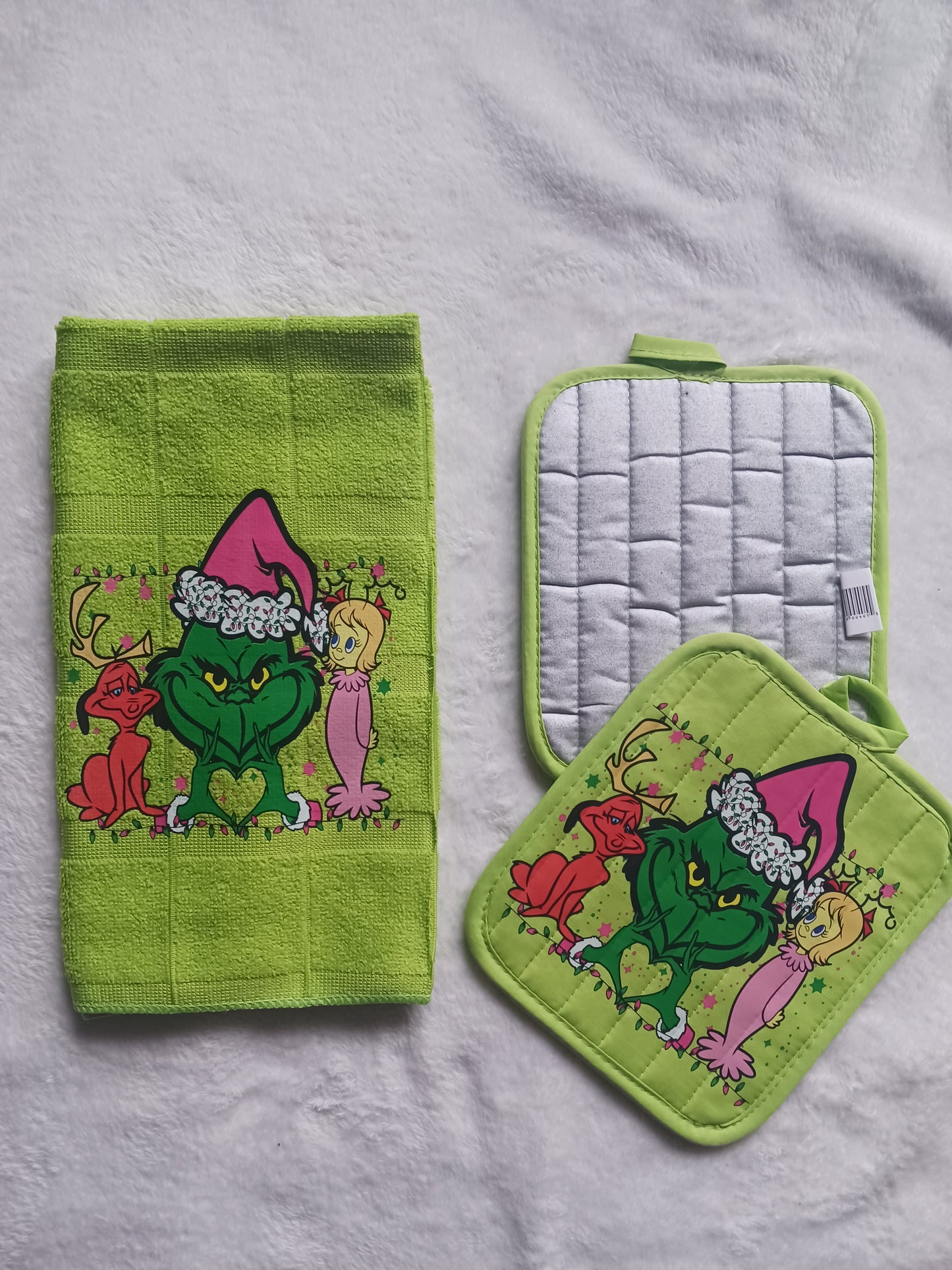 Kitchen towel and 2 pot holder Christmas sets