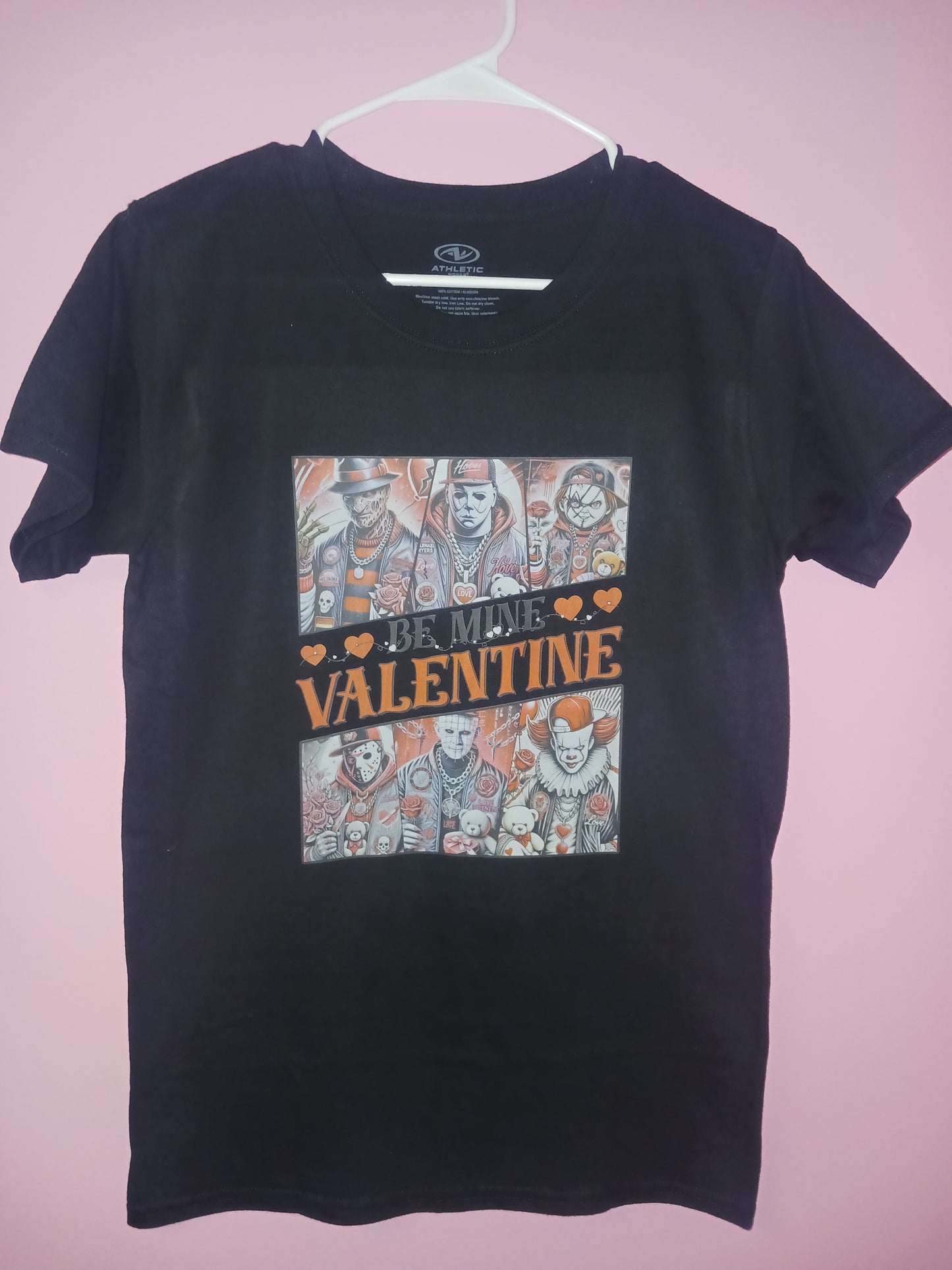 Be mine valentine black unisex T-shirt