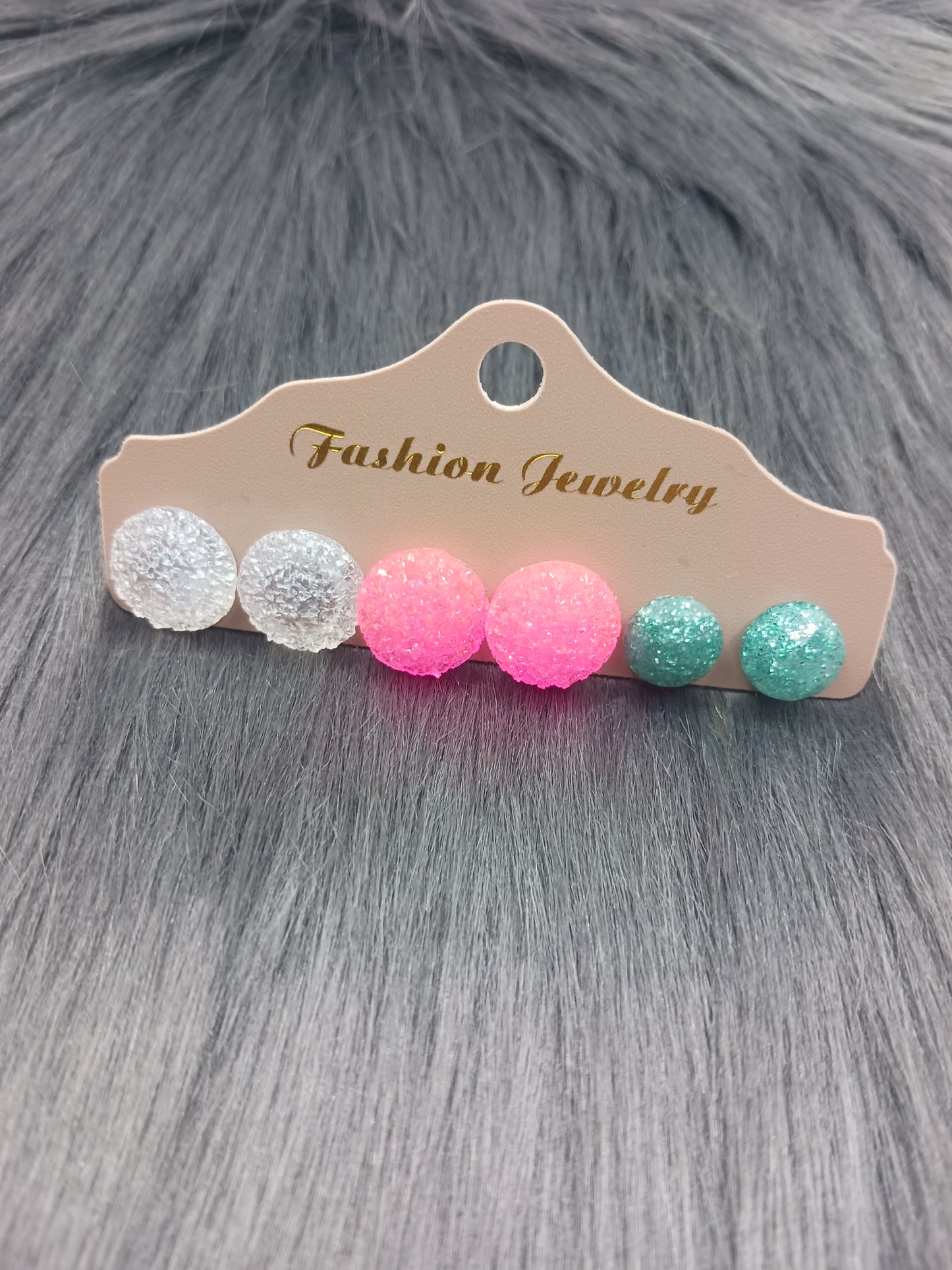 Stud Earrings 3 pair sets