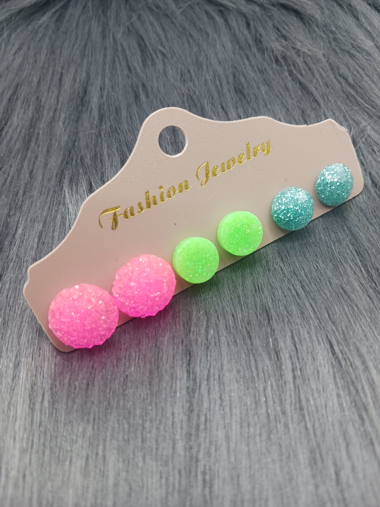 Stud Earrings 3 pair sets