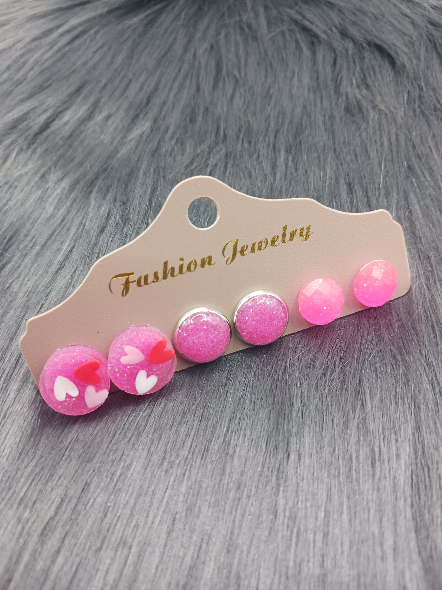 Stud Earrings 3 pair sets