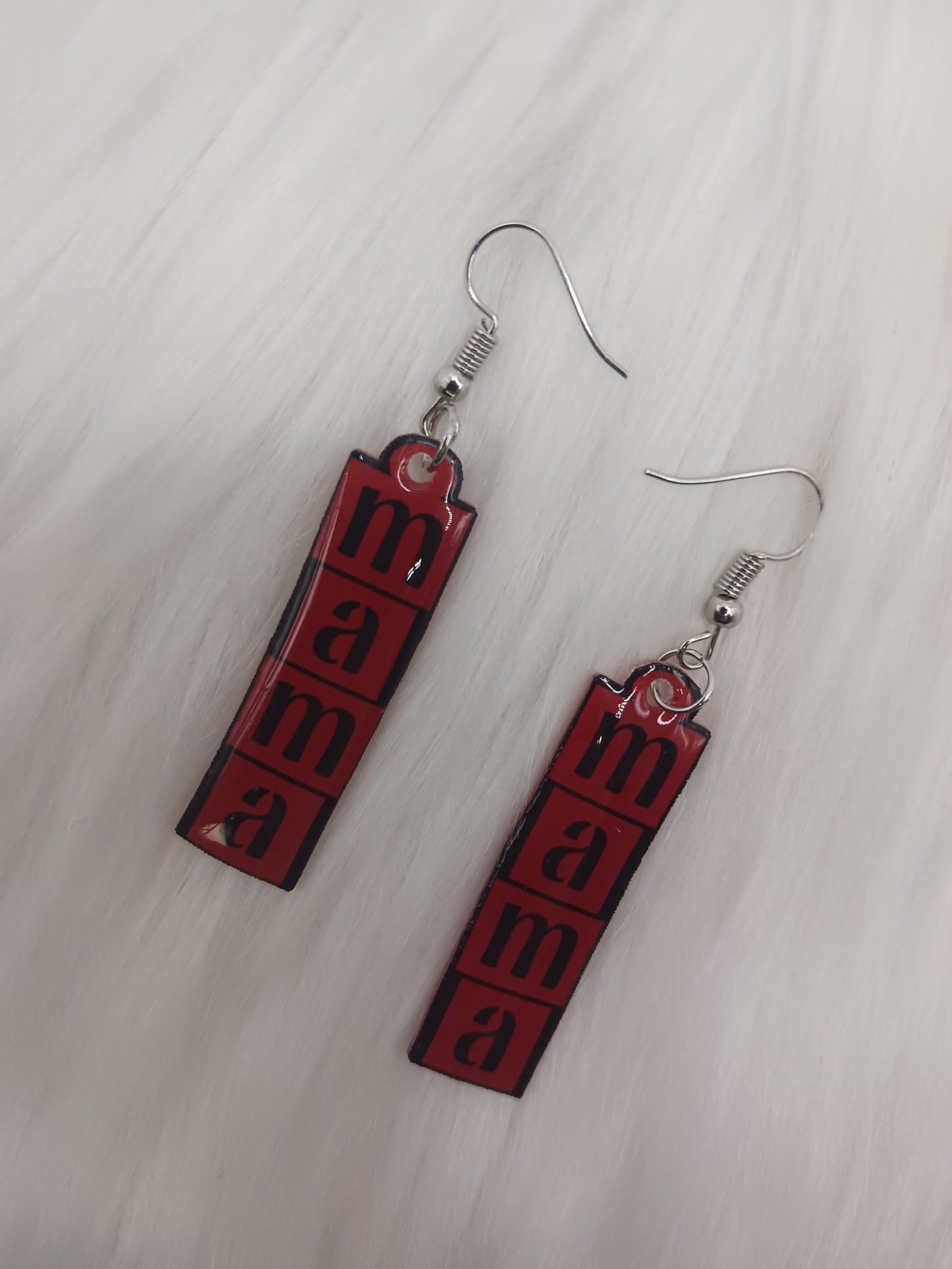 Mama dangle earrings