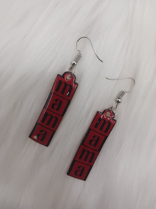 Mama dangle earrings