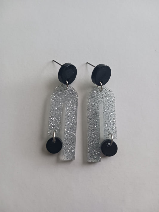 Handmade stud dangle earrings