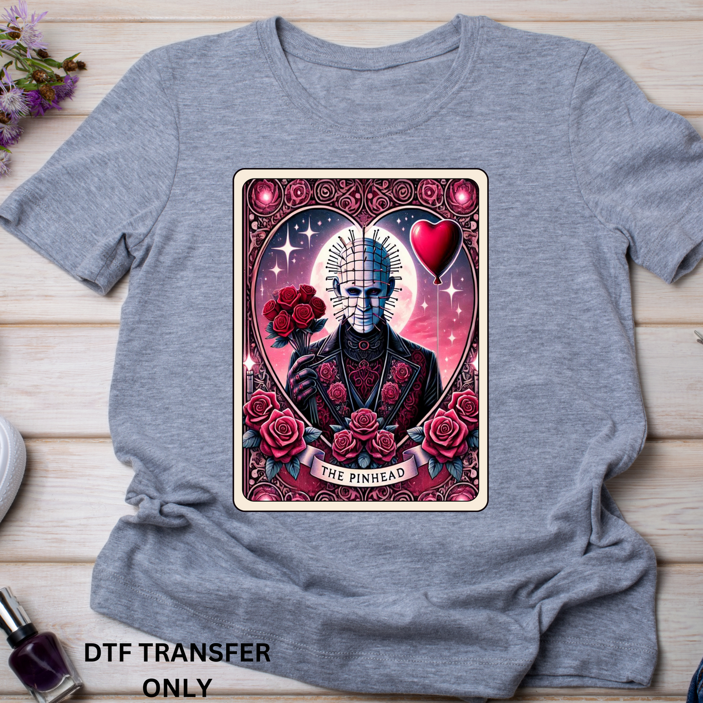 horror valentine cards DTF transfers