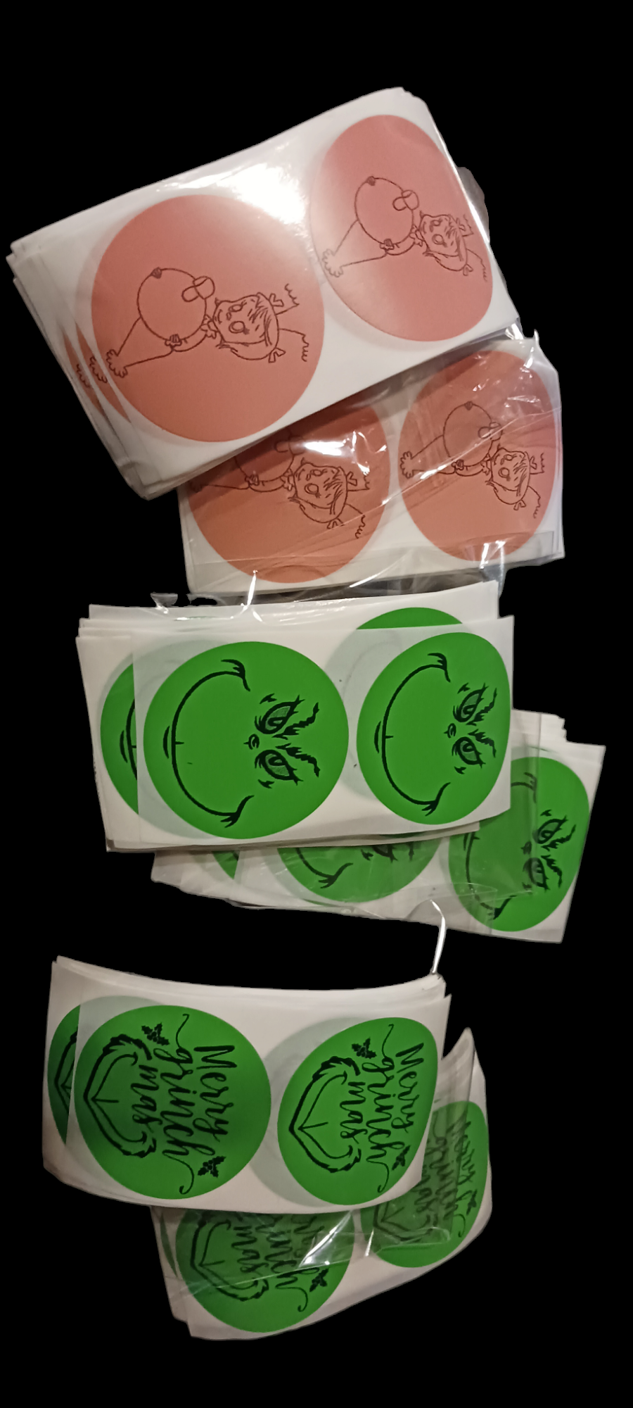 Green guy sticker packs of 50
