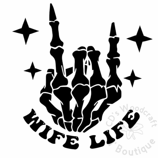 wife life pocket DTF transfer