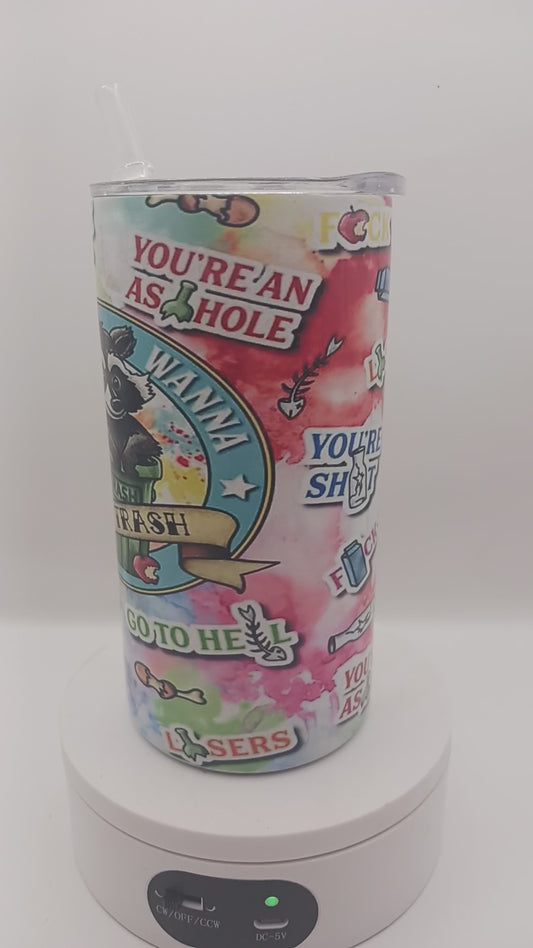 Talking trash 12 oz tumbler