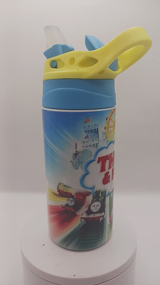 Train friends kids 12 oz water bottle