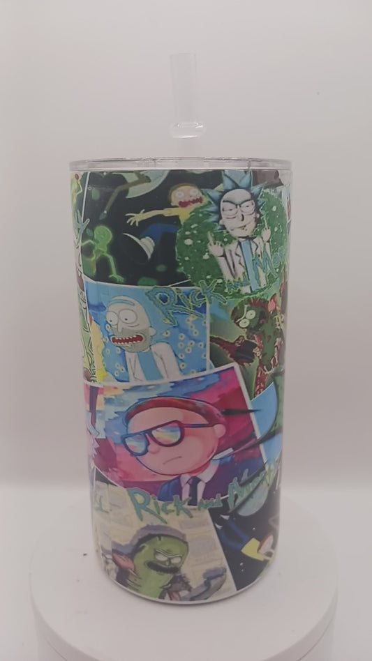 Morty cartoon 12 oz tumbler