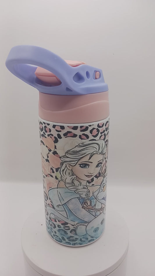 Ice princess kids water bottle