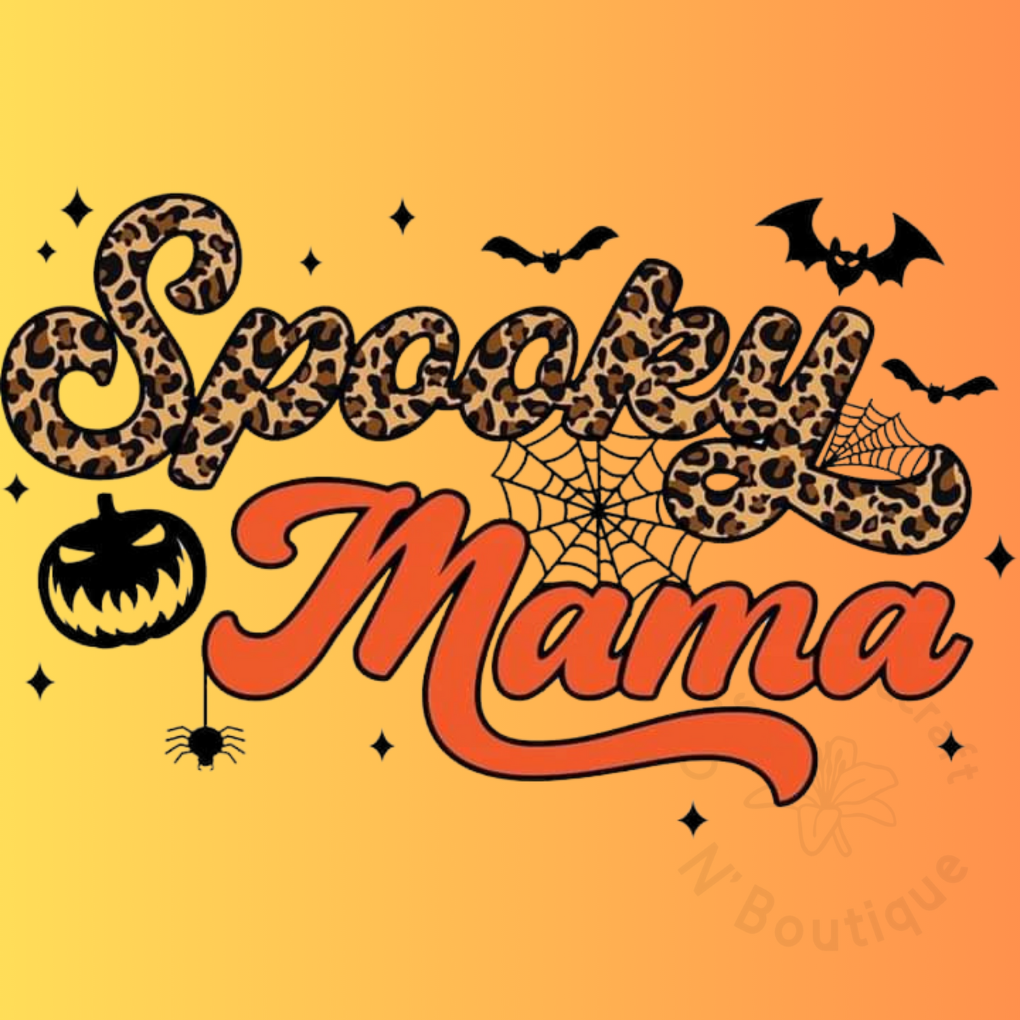 Spooky mama DTF transfer