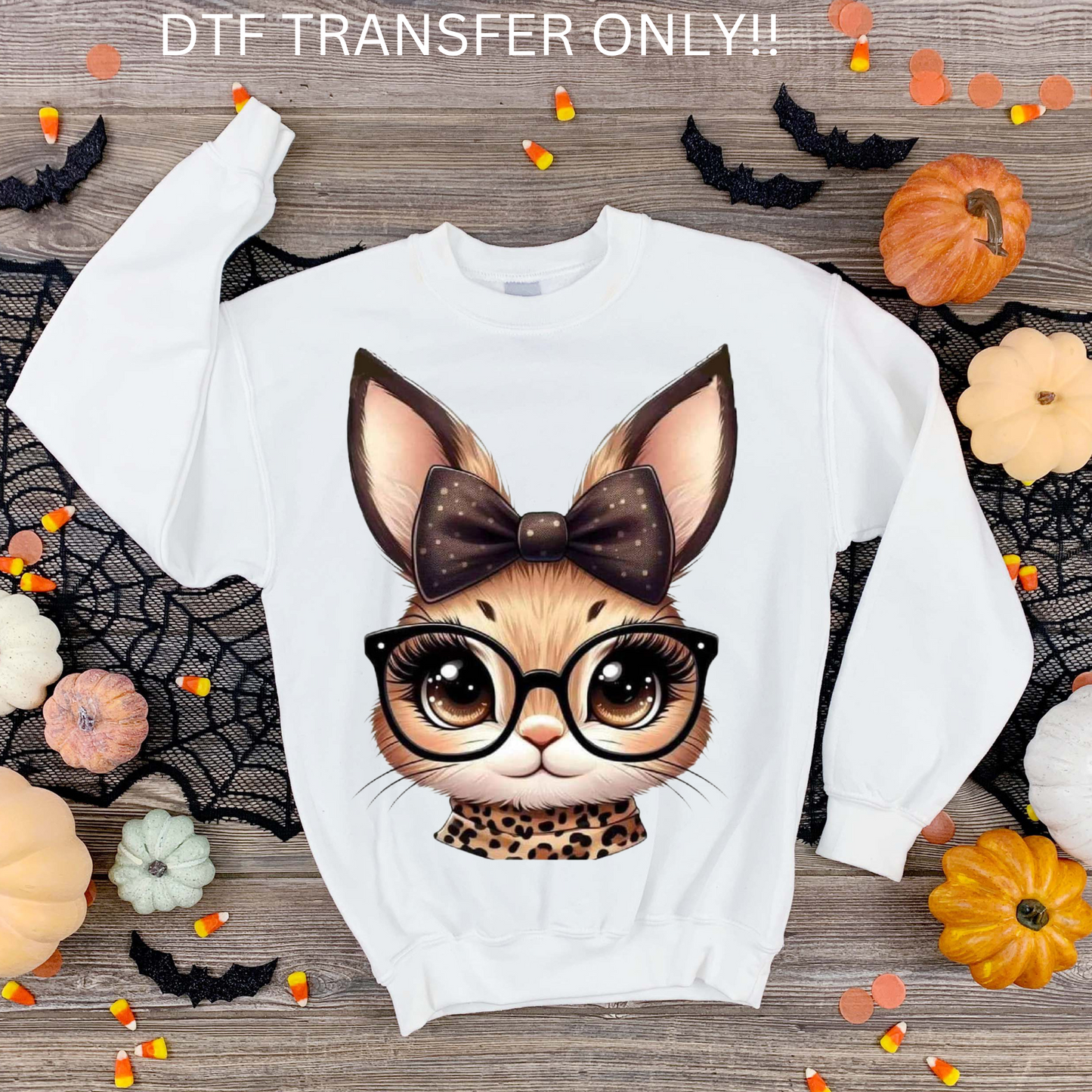 Girl bunny DTF transfer