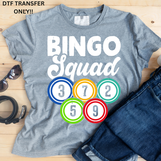 Bingo squad DTF transfer