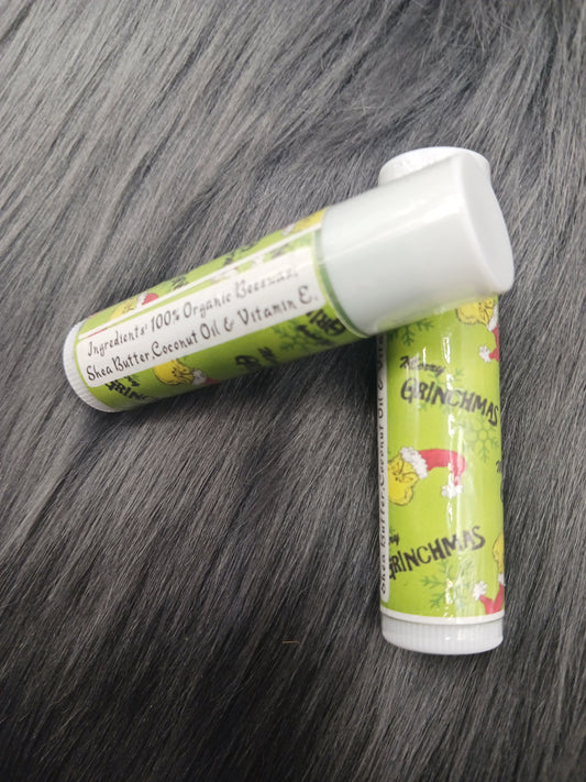 Merry Grinchmas unflavored lip balm