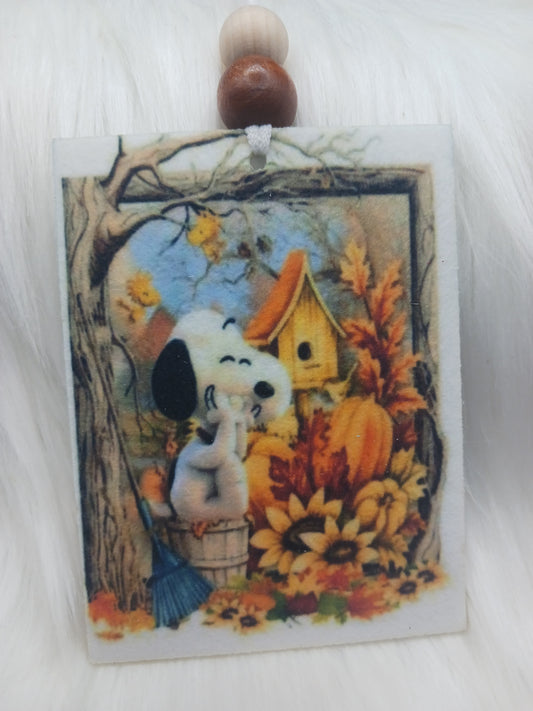 Fall snoop pup air freshener