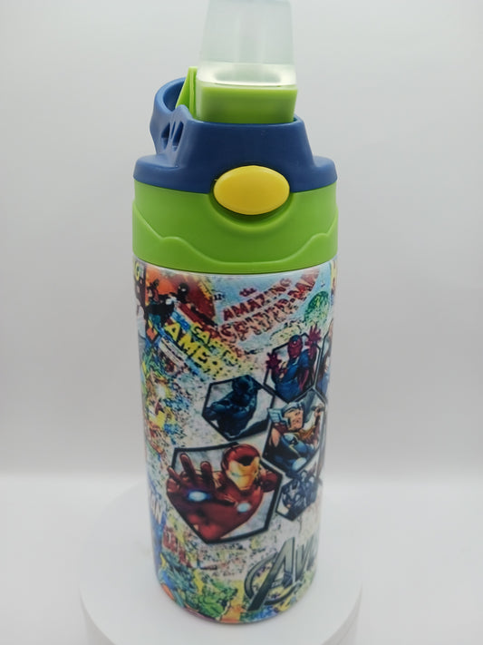 Super hero kids water bottle