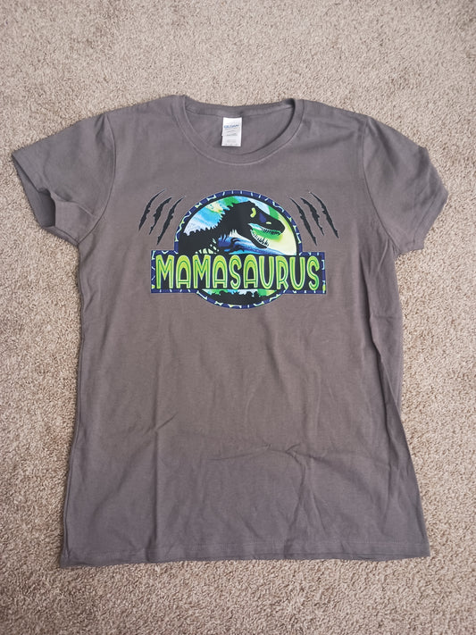 Mamasaurus dino ladies Tshirt