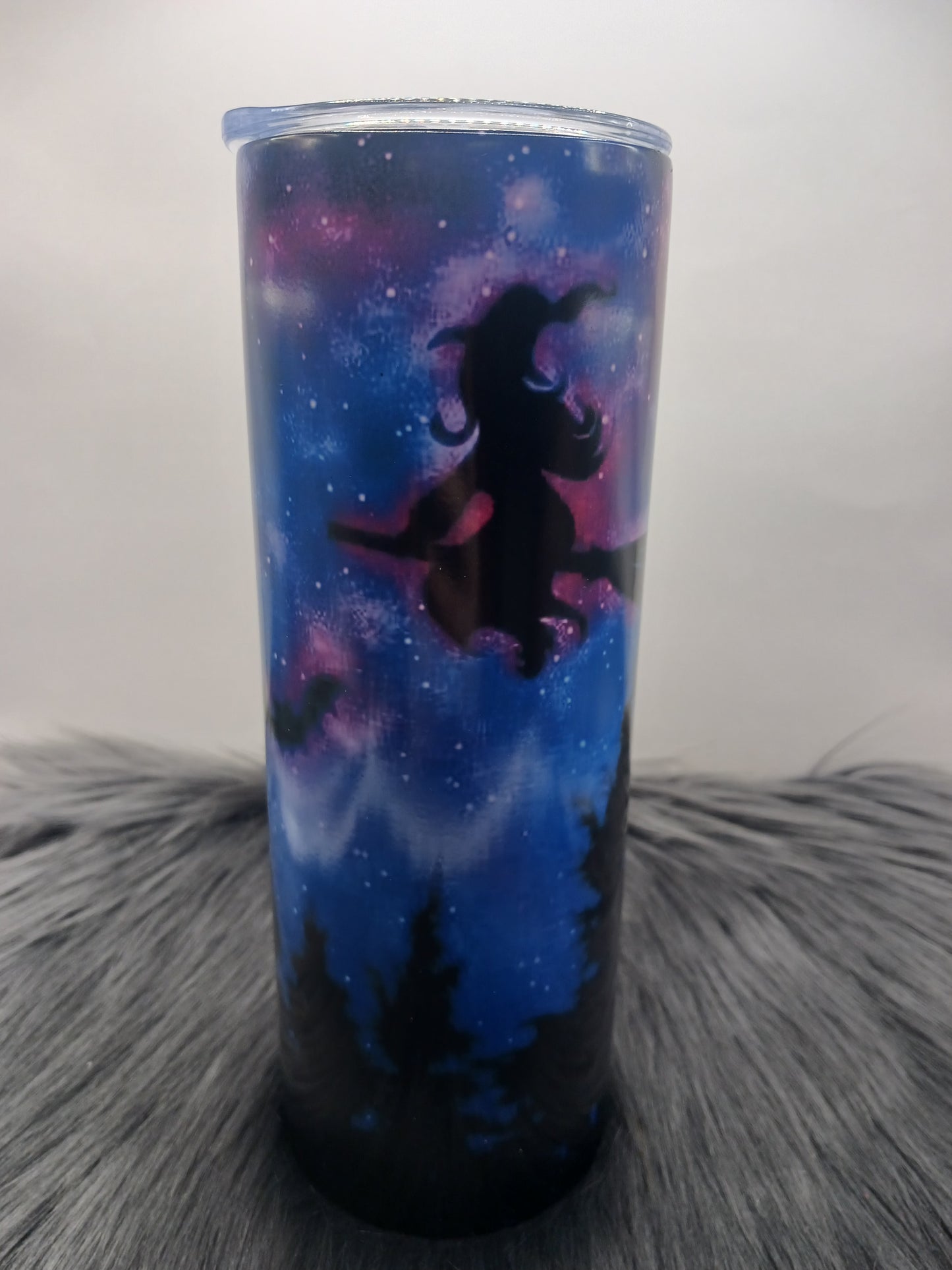 Witchy sky Glow in the dark tumbler