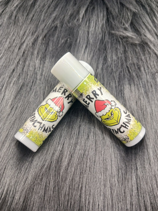 *Merry Grinchmas* unflavored lip balm