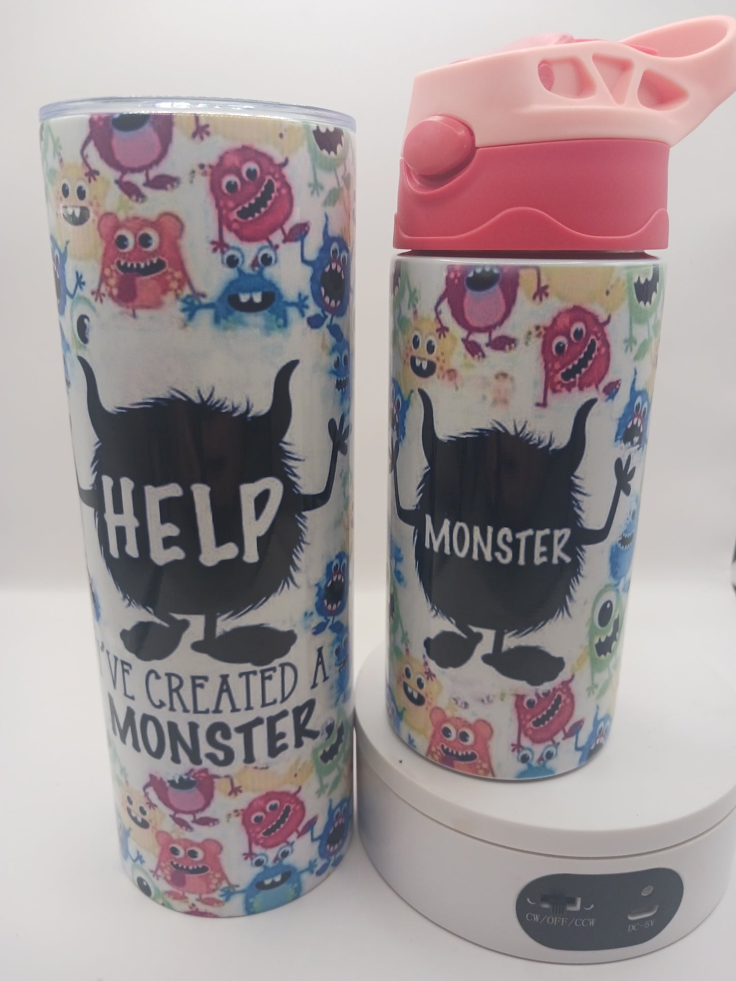 I've created a monster tumbler set