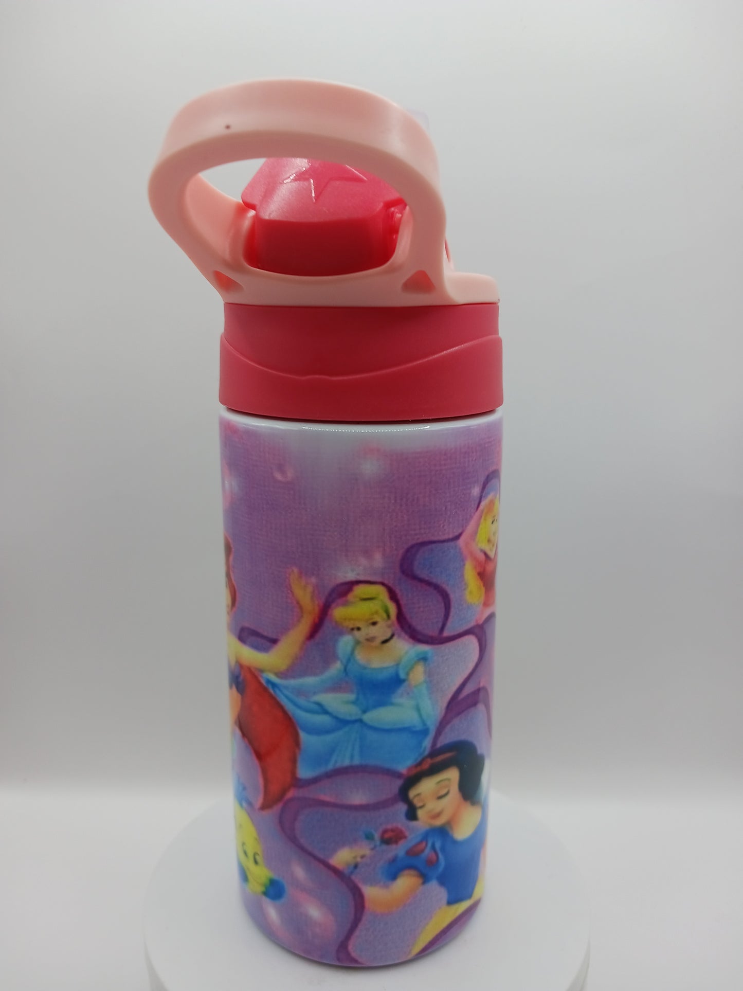 Purple princess kids water bottle