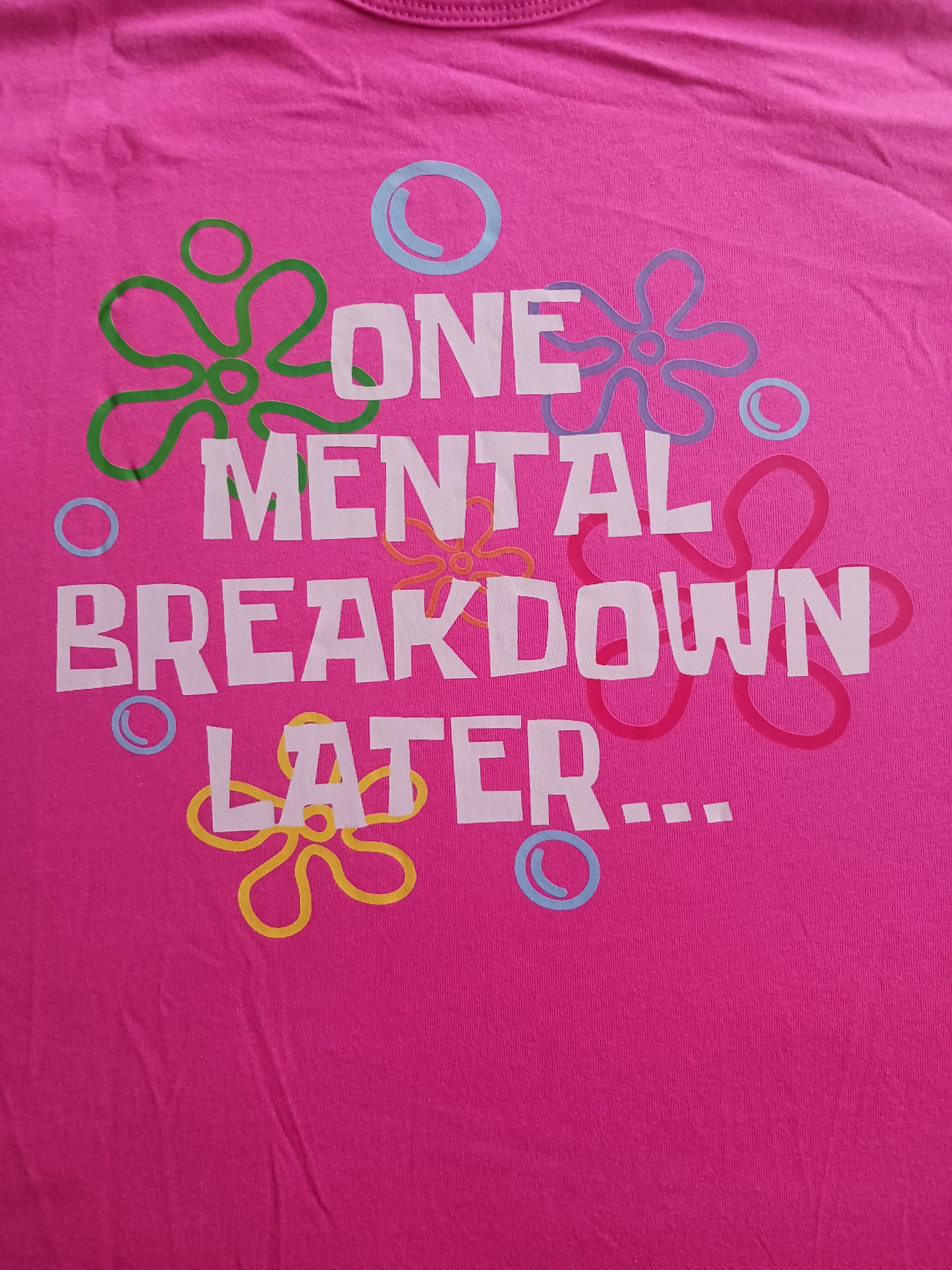 One mental breakdown later flowy racerback tank top