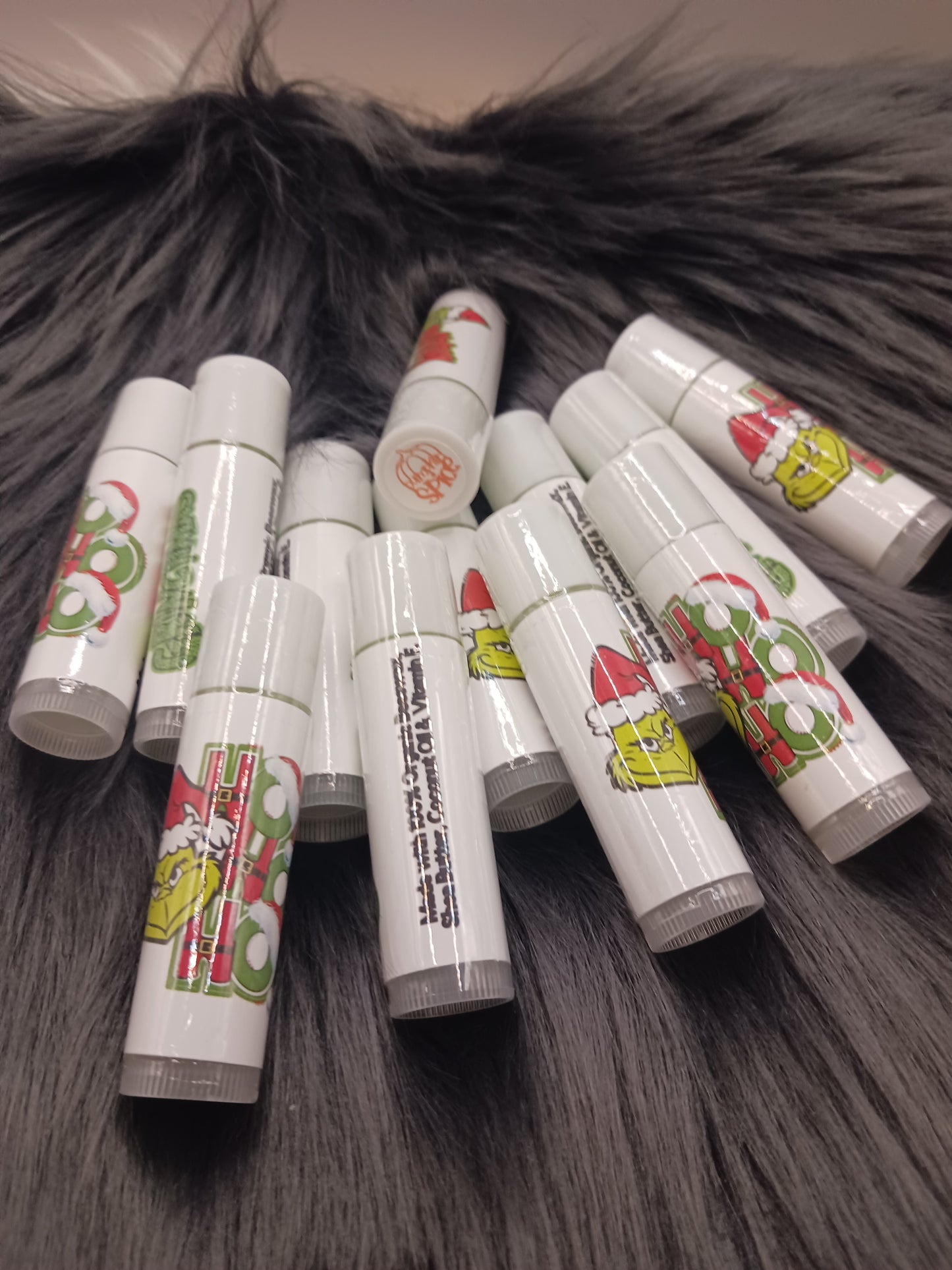 Green guy lip balms