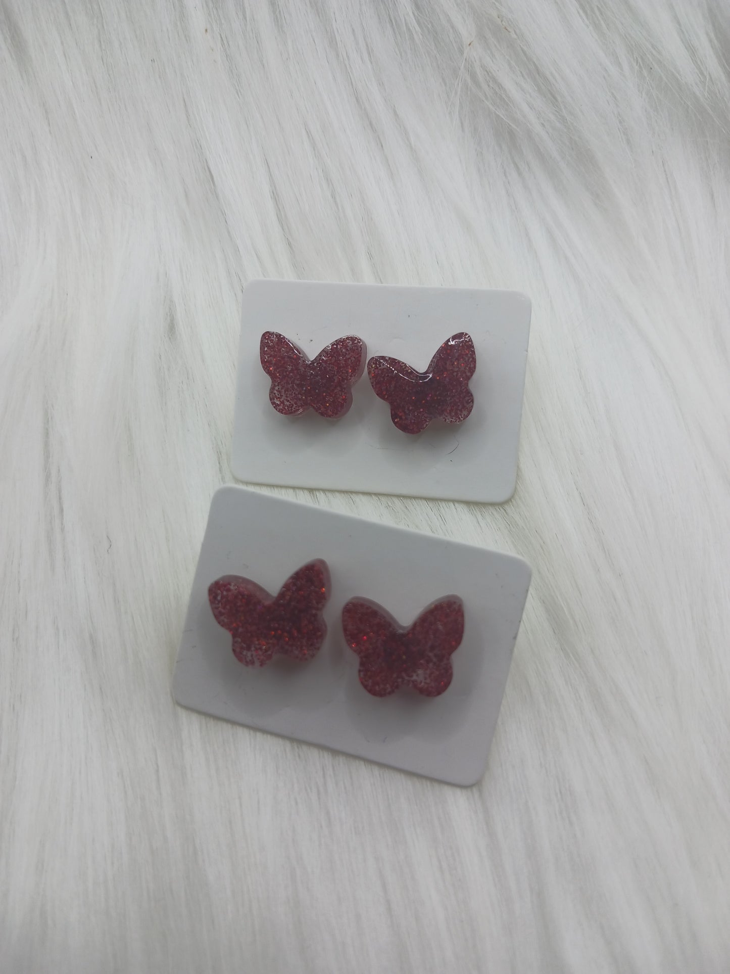 Butterfly shaped stud earrings