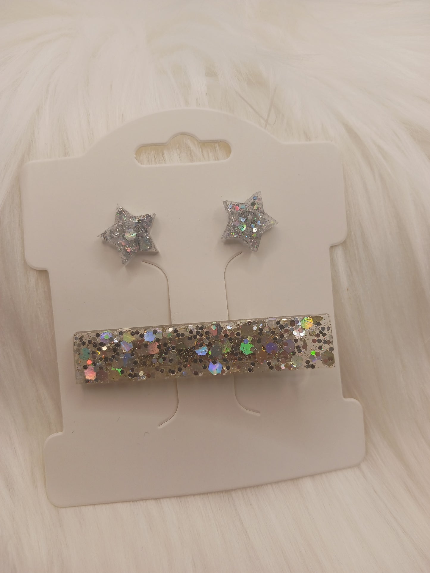 Hair clips with earrings sets