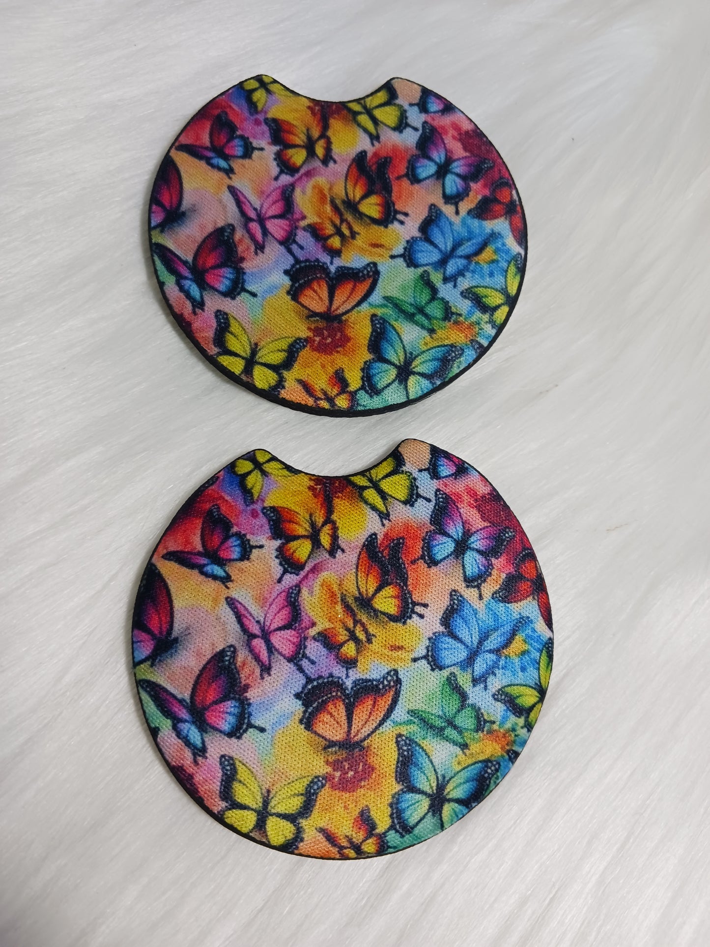 Butterfly car coasters