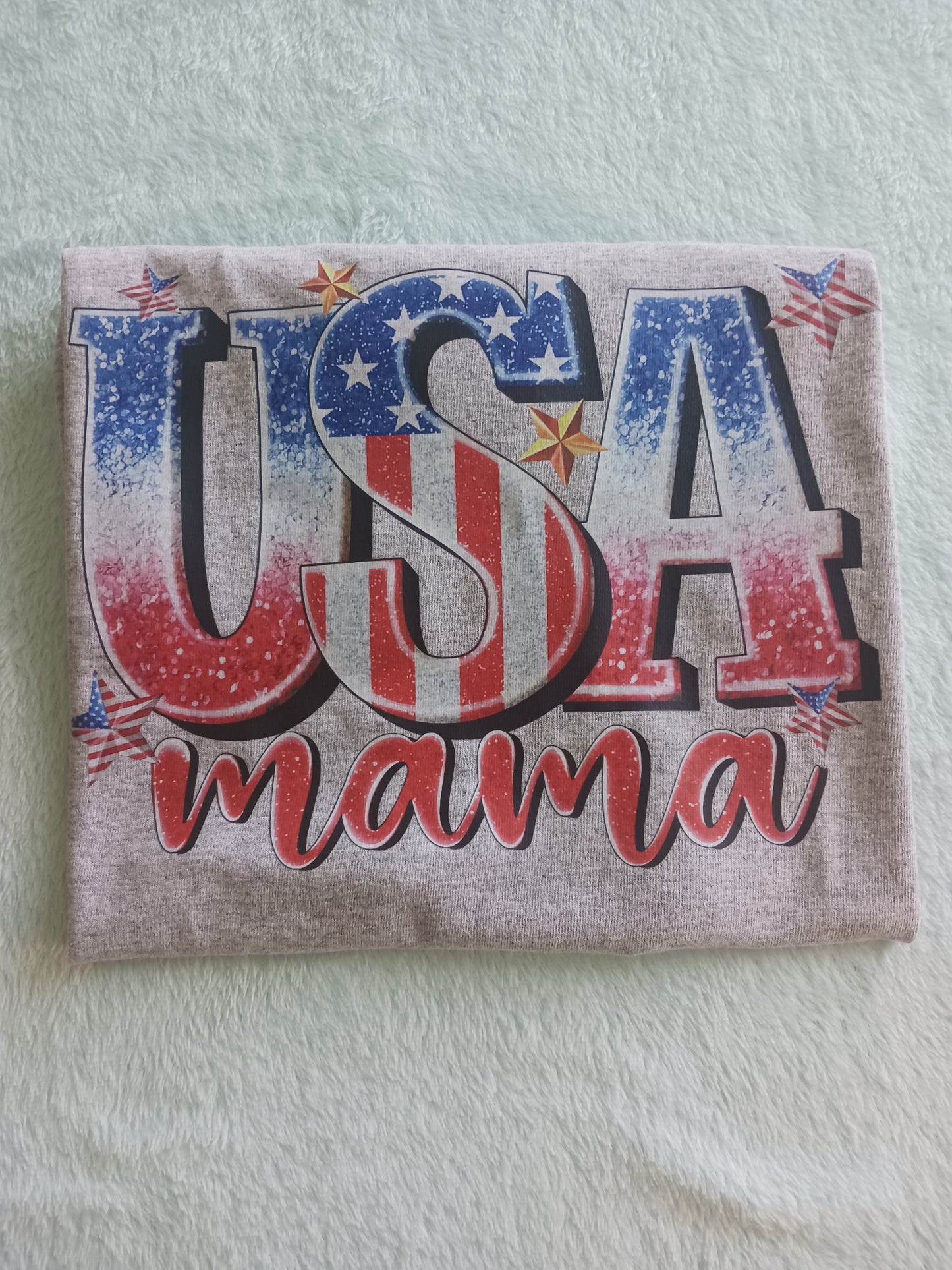 USA mama ladies Tshirt