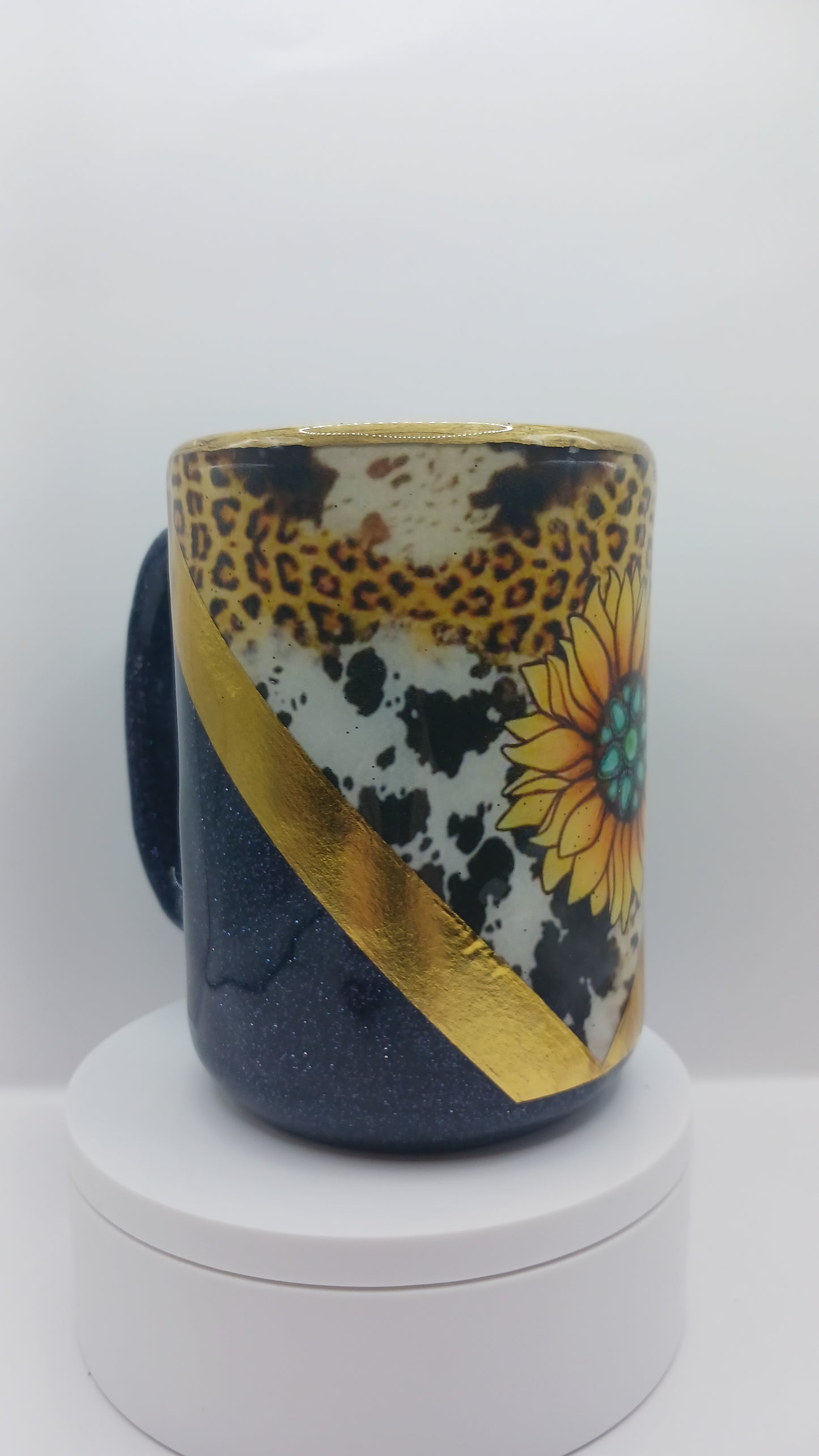 15 oz sunflower epoxy coffee mug