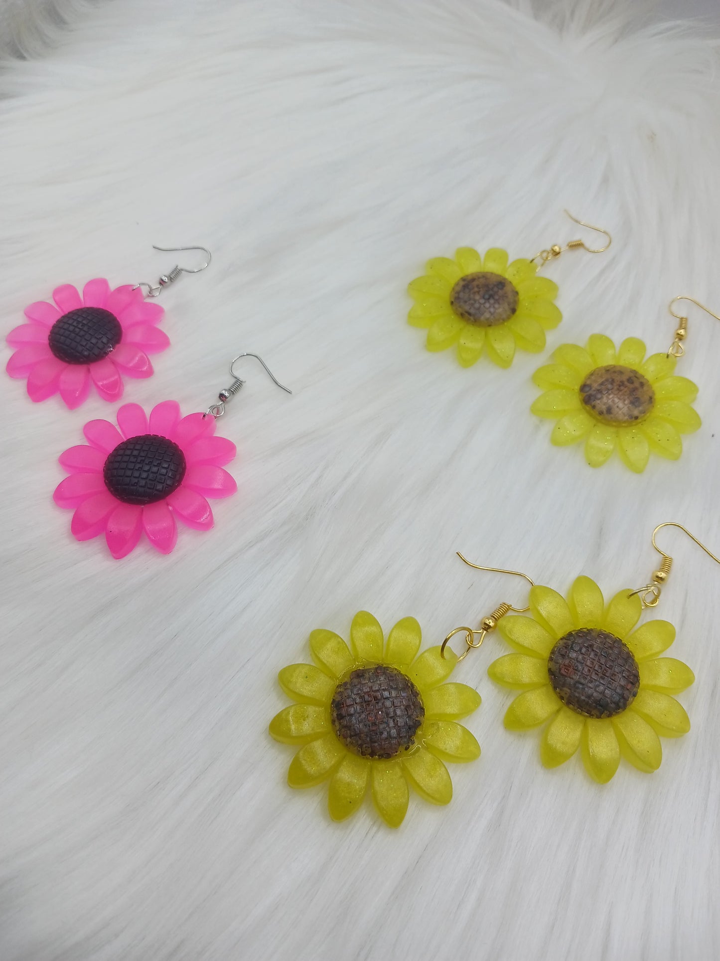 Sunflower Dangle Earrings