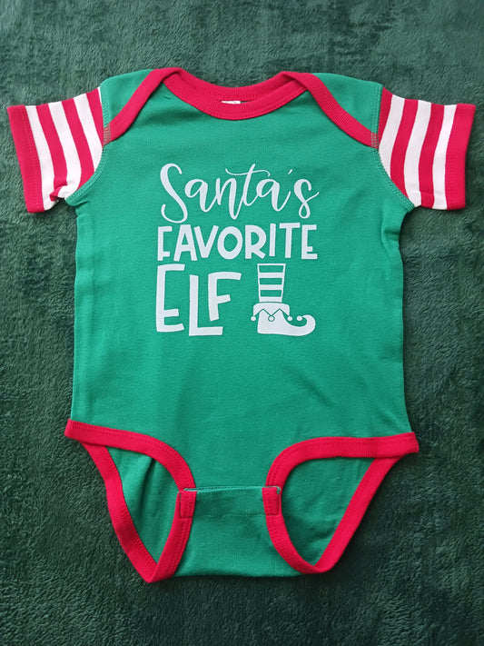 Santa's favorite elf onesie