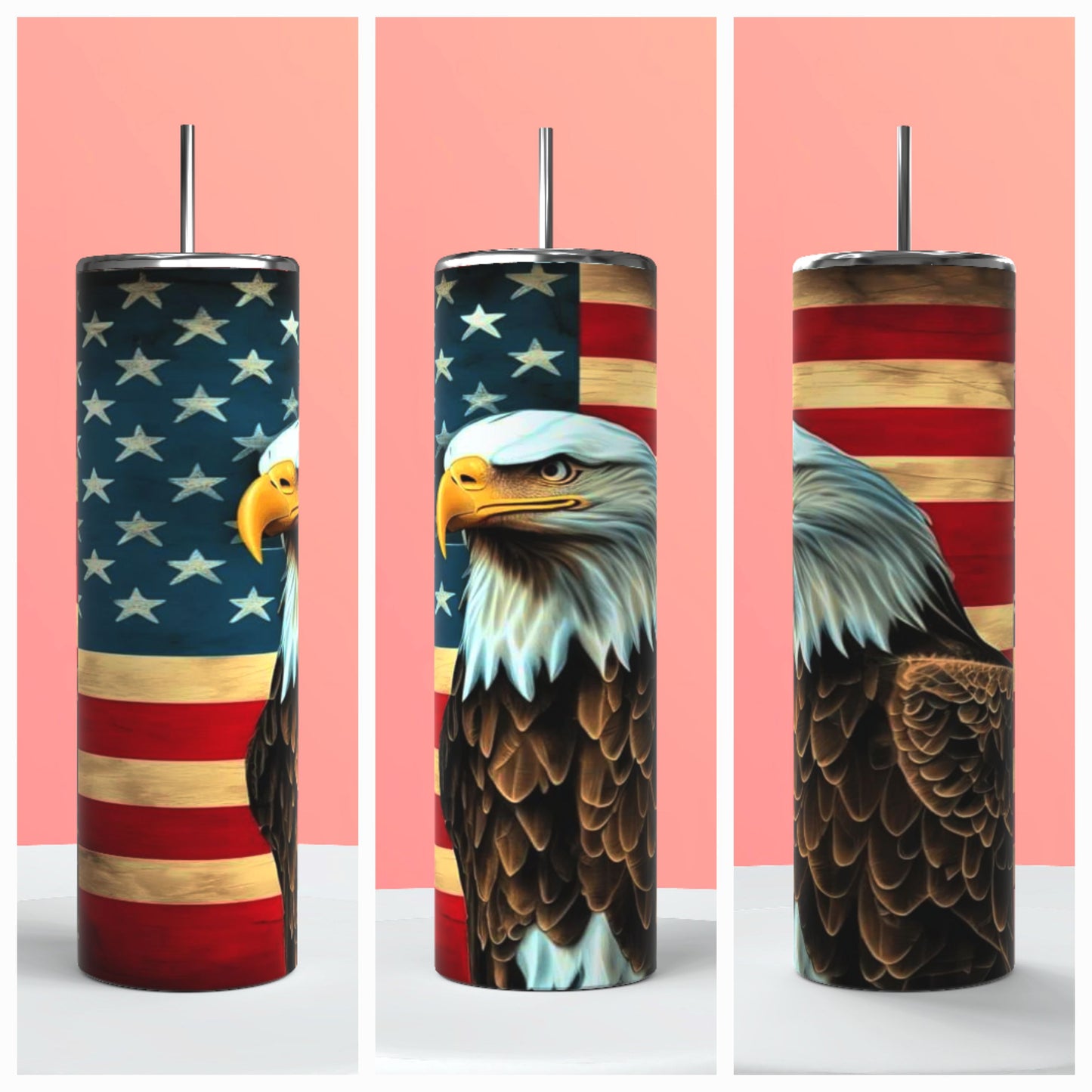 American bald eagle tumbler