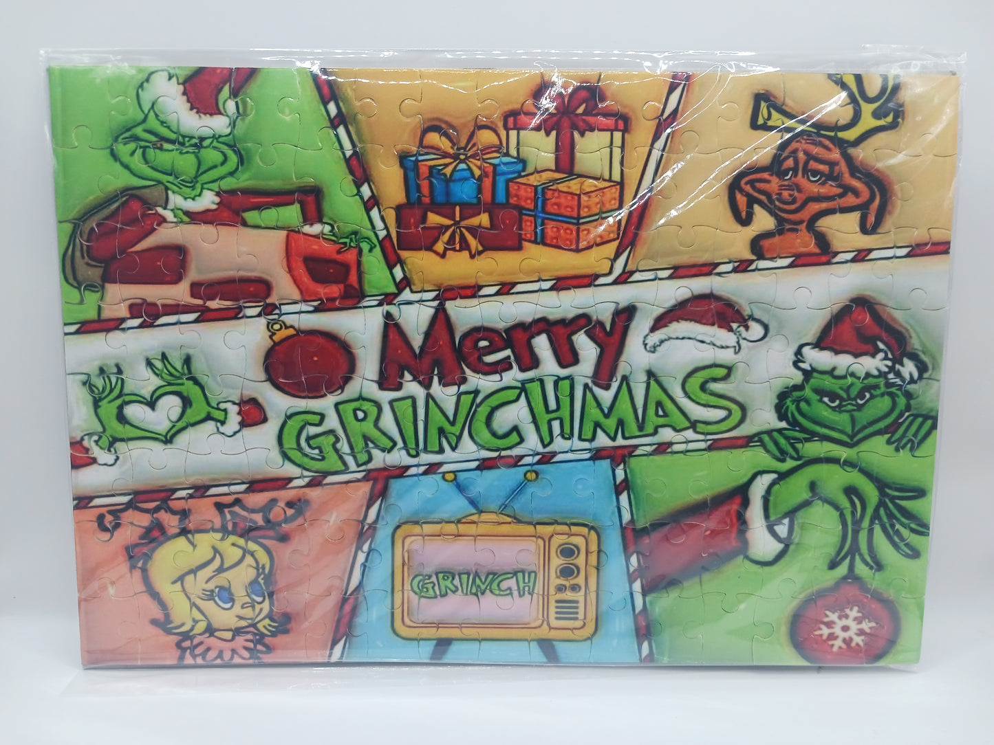 Green guy Christmas puzzle