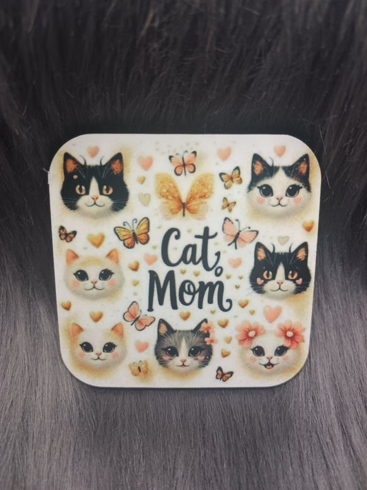 Cat mom magnet