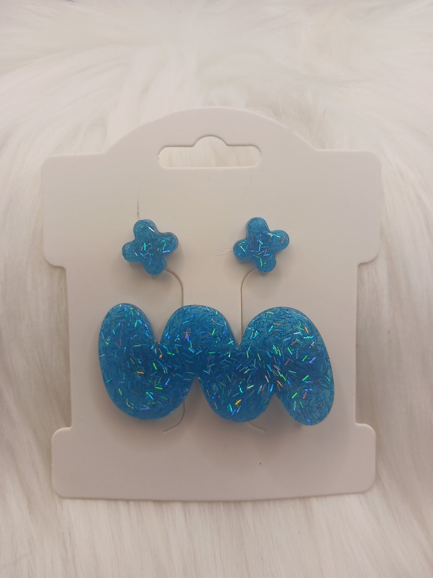 Hair clips with matching earrings