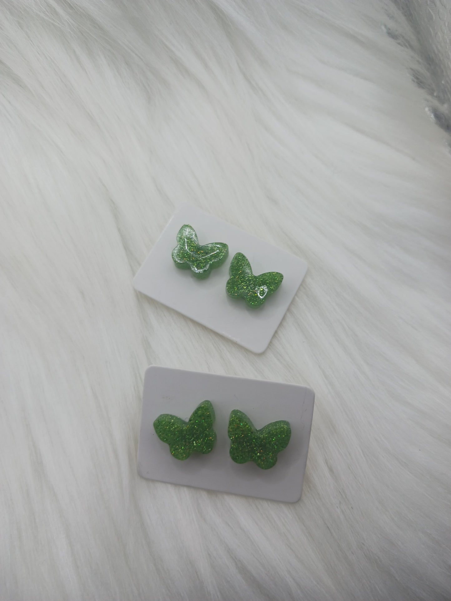 Butterfly shaped stud earrings