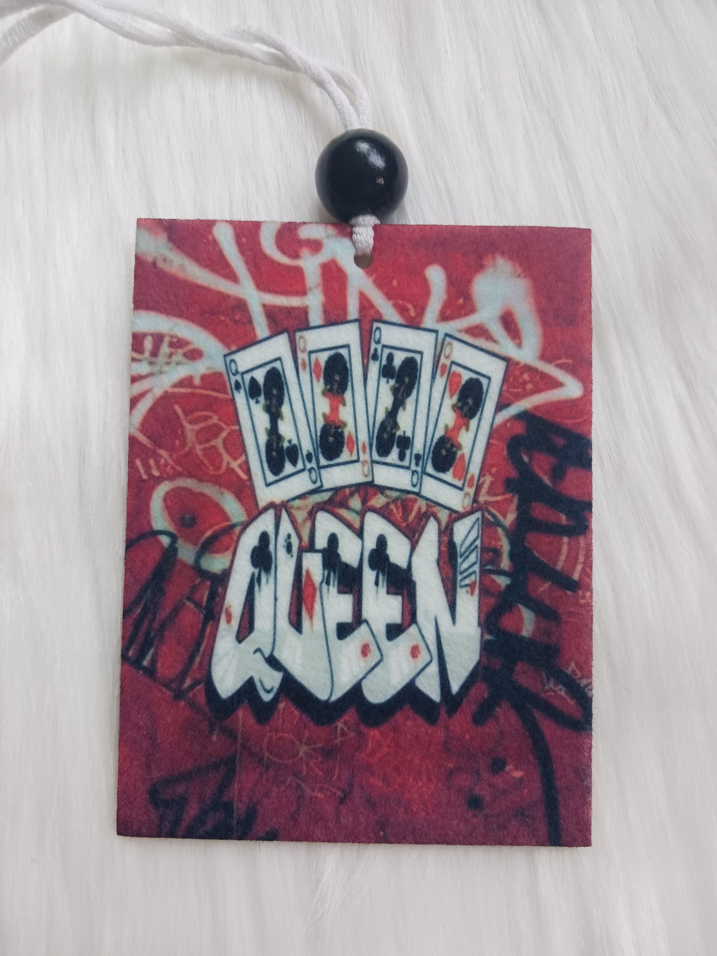 Queen playing cards air freshener